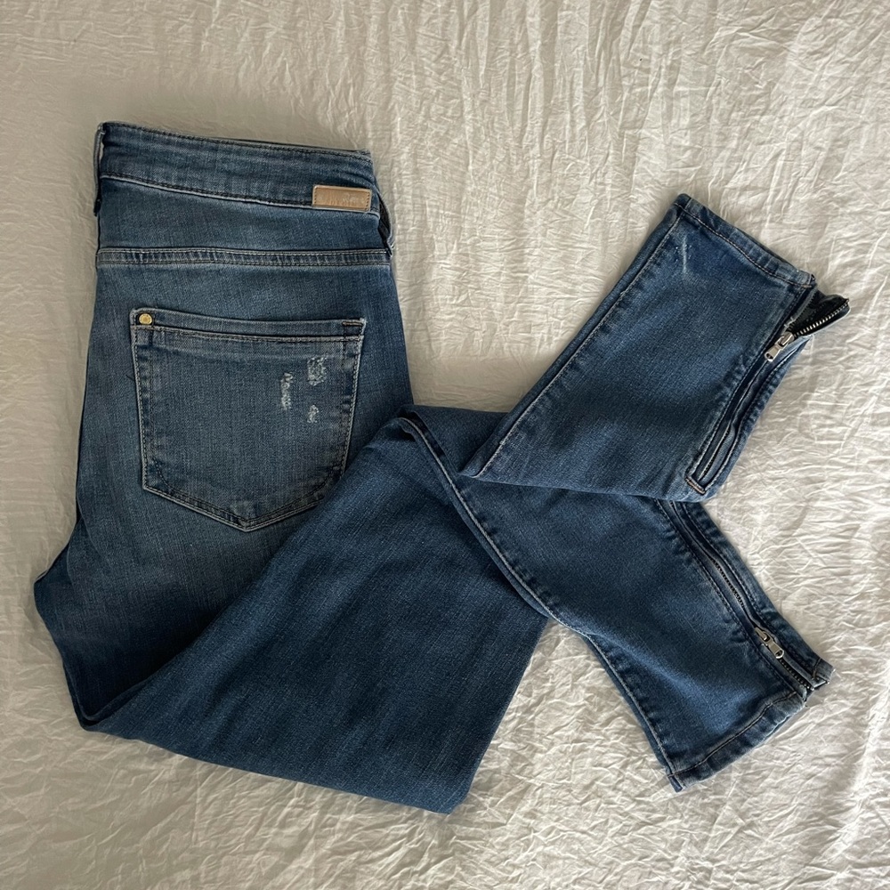 H&M Skinny Zipper Ankle Jeans